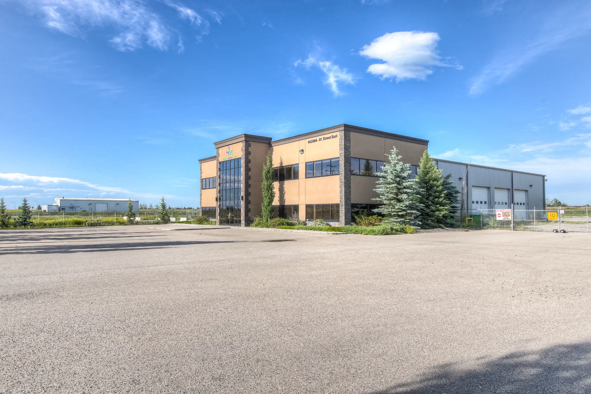 Aldersyde — industrial building south of Calgary, Alberta